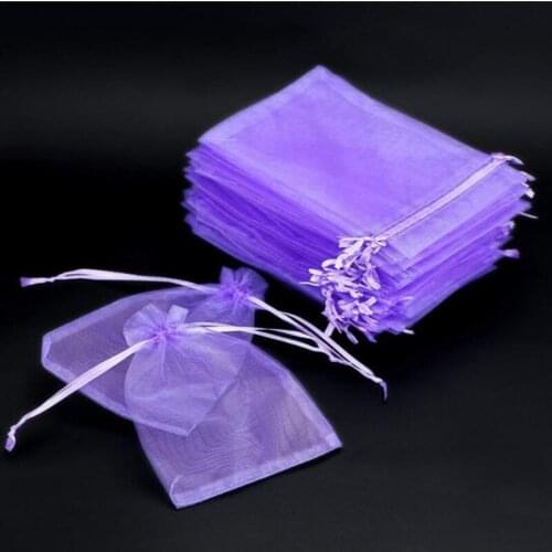 50pcs White Gold Color Organza Sachets Christmas Wedding Party Favor Gifts Candy Bags 7x9/ 9x12 / 10x15 /13x18cm Organza Bags 5Z
