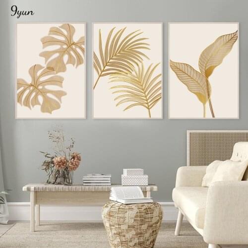 Abstract Foliage Line Art Drawing Poster Botanical Wall Art Print Canvas Painting Minimalist Mural Picture Living Room Decor