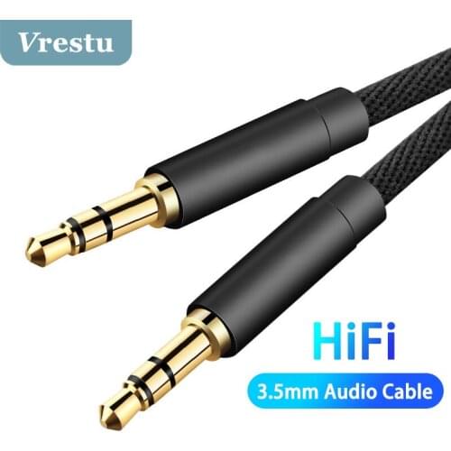3.5mm Jack Audio Cable Jack 3 5 Male to Male Hifi Audio Line for Samsung Xiaomi PC Car Headphone Speaker Kable Aux Speaker Cord