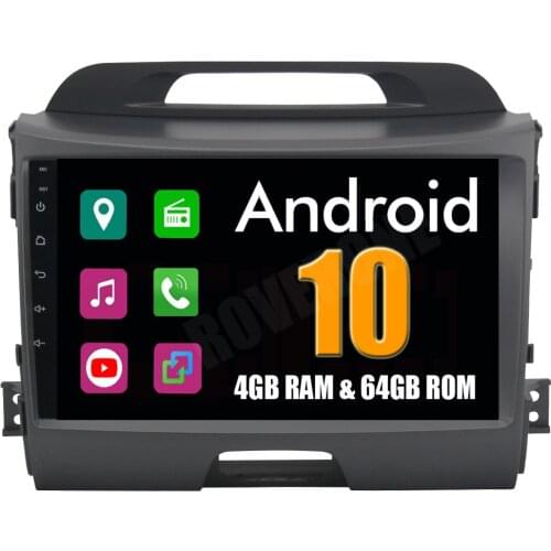 RoverOne for Kia Sportage R 2011+ Android 10 Autoradio Car GPS Radio Stereo Entertainment Multimedia Media System Head Unit