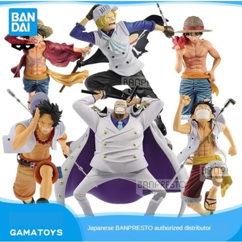 Bandai One Piece Prize Figure Handmade Authentic Magazine Dream Ace Luffy Sabo Capp