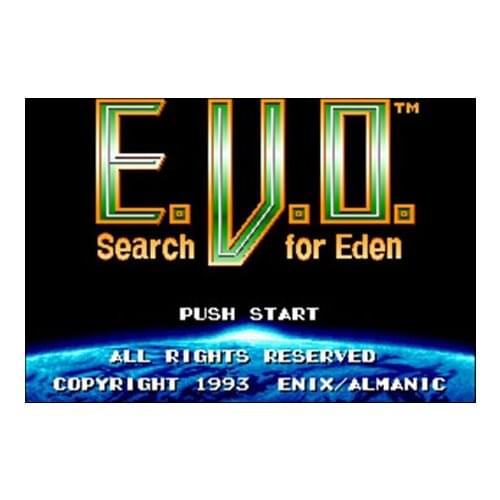 E.V.O. Search for Eden 16 bit Big Gray Game Card For NTSC Game Player Drop Shipping
