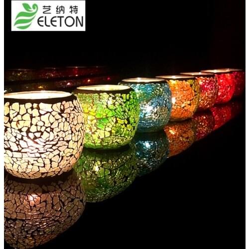 ELETON Decorative White Candlesticks