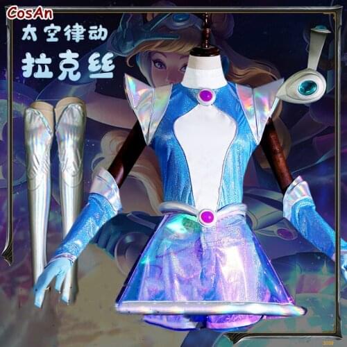 Hot Game LOL Luxanna Crownguard Cosplay Costume Lady Of Luminosity Space Rhythm Uniform Activity Party Role Play Clothing S-XL
