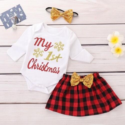 Emotion Moms Baby Romper Girl Rompers Christmas Clothes Baby Clothes Newborn Christmas Baby Gift Cotton 1-2YEARS