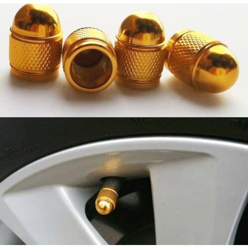 4pcs Auto Car Tire Truck Vehicle Wheel Aluminum Alloy Air Valve Stem Caps Universal Cover
