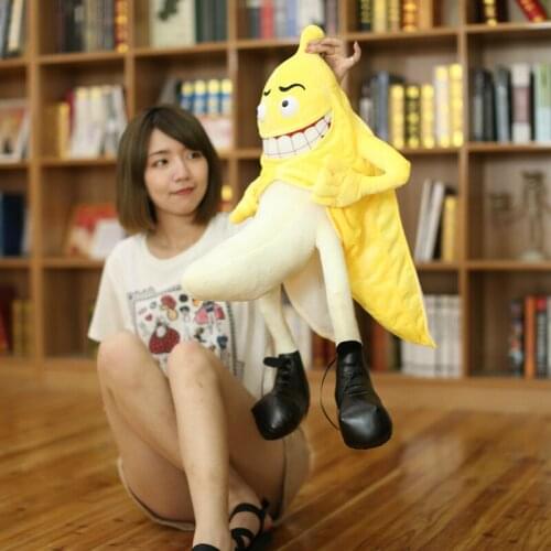 Cute Soft Stuffed Banana Plush Dolls Fruit Toys Funny Plush Banana Toys Kids Gift Home Decor