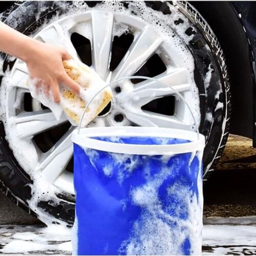 Multifunctional Portable Folding Bucket Outdoor Fishing Car Wash Cleaning Tool Bucket Tool Camping Outdoor Supplies