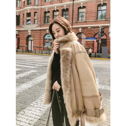 Fashion High Quality Real Wool Fur Jacket Oversized Jackets for Women 2020 Genuine Womens Fur Coat Roupas Femeninas Zjt445