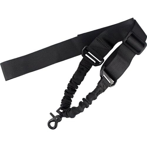 Nylon Adjustable Tactical Single Point Shoulder Strap Bungee Air Rifle Airsoft Gun Sling Hunting Strap Shooting Accessories