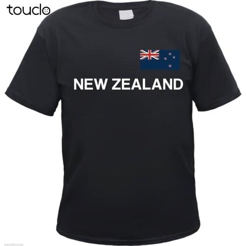 New Zealand T-Shirt - Black / Flag Pressure New Zealand Wellington