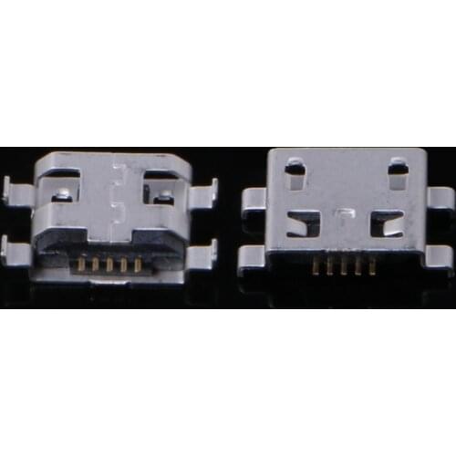 OOTDTY 10 Pcs Type B Micro USB 5 Pin Female Charger Mount Jack Connector Port Socket