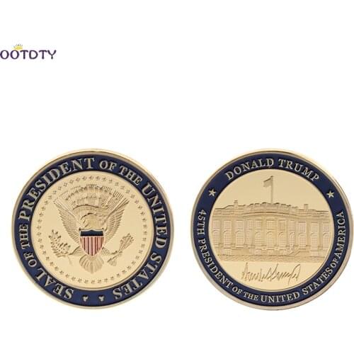 Commemorative Coin US 45th President DOnald Trump Collection Arts Gifts Souvenir