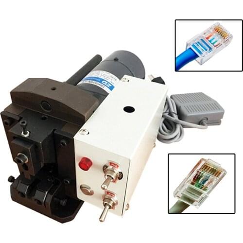 Semiautomatic Rj45 Wire Crimping Machine,RJ45 RJ11 RJ12 Cable Crimper,4p ~10p10c Network Cable Crystal Head Crimping Machine
