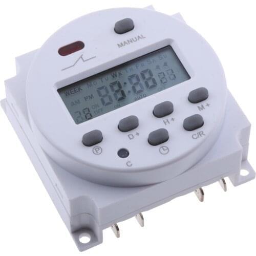 CN101 DC 12V 16A Digital LCD Power Programmable Timer Time Switch Relay
