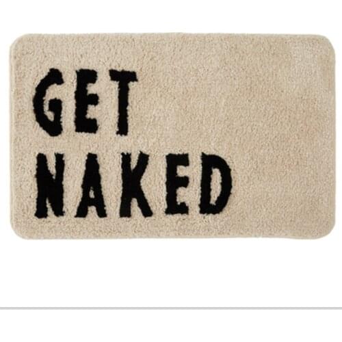 Fluffy Bathmat Funny Letters Bathroom Rug Bath Tub Side Carpet Function Entrance Mats Floor Mat Anti Slip Rugs Home Decor