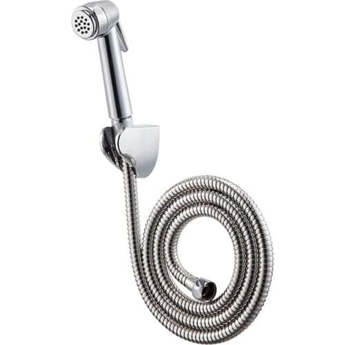 Handheld Bidet Spray Set JOMOO Chrome ABS Toilet Bidet Shattaf Spray Bathroom Toilet Bidet Shower Head with Hose and Holder