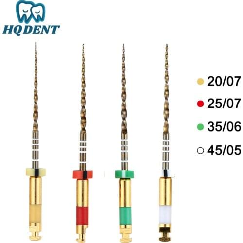 Dental Reciprocating Niti Primary Files Endodontic Root Canal Endo Rotary Files W One Gold For Root Canal Preparation
