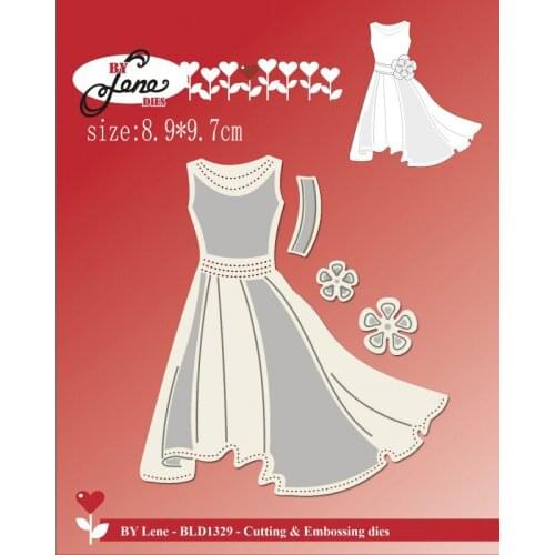 Sirius White wedding dress Metal Cutting Dies DIY Scrapbooking Photo Embossing Craft Die dies scrapbooking nouveau arrivage2021