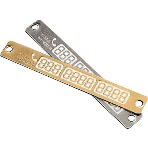 1 Pc Car Luminous Temporary Parking Stop Sign Telephone Number Plate Crafts