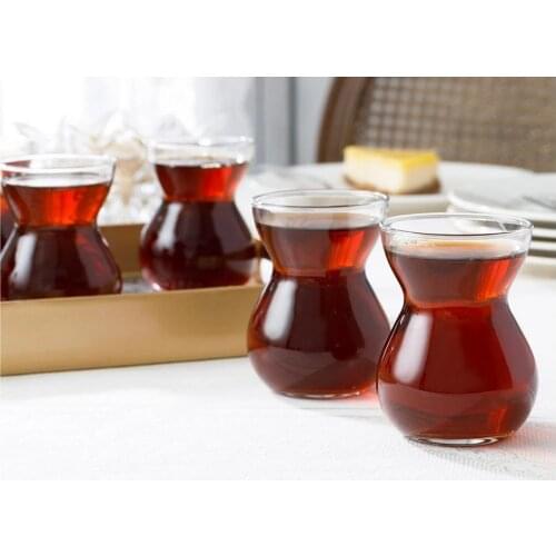 Turkish tea cup set black tea 6 pcs 140ml best cup coffee English