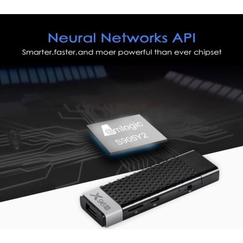 X96S Smart movies & tv box 5PCS Android8.1 Quad Core Amlogic S905Y2 Wifi 4G RAM 32GB ROM Bluetooth 4.2 4KHD Smart TV Stick