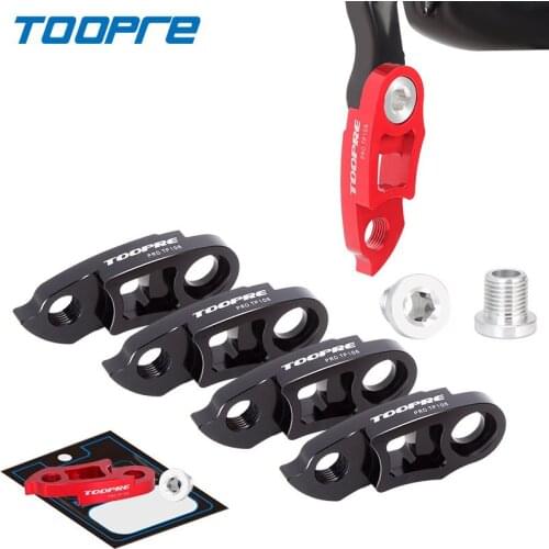 TOOPRE Mountain Bike Black/Red Tail Hook Extender for 34-52T Freewheel Aluminium Alloy Extension Converter Iamok Bicycle Parts