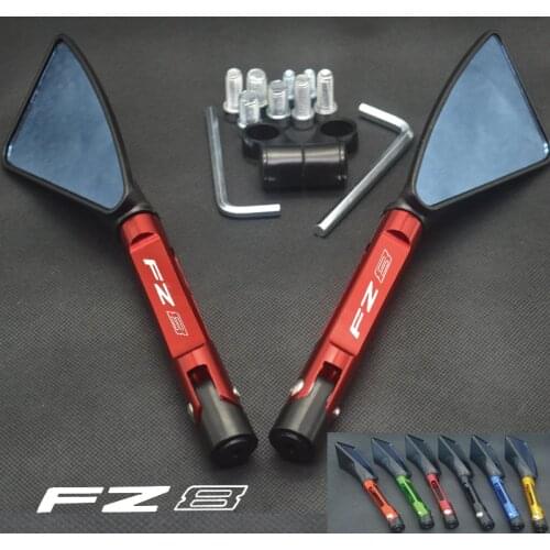 Universal Motorcycle mirror CNC side Rearview For Yamaha FZ8 FZ-8