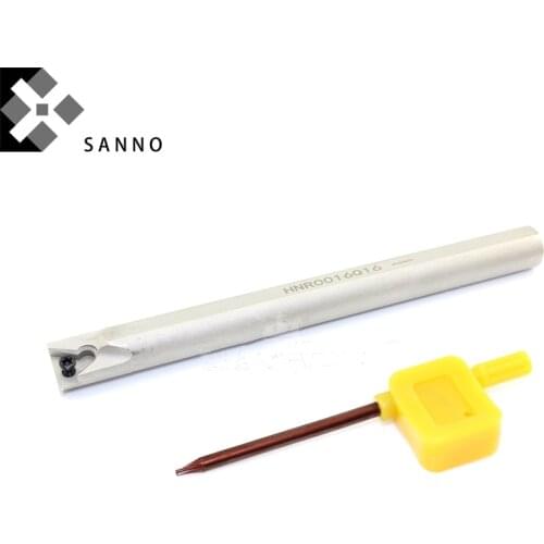 Soild high speed steel HNR0008K08 / 0010K11 / 0012M11 internal thread turning tool holder cnc HSS threading cutter bar