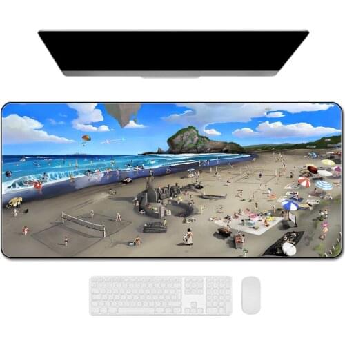 XGZ Haikyuu Anime Beach Play To Home Expression Office Game Player Accessories Desk Mat Computer Summer Swimsuit Player Carpet