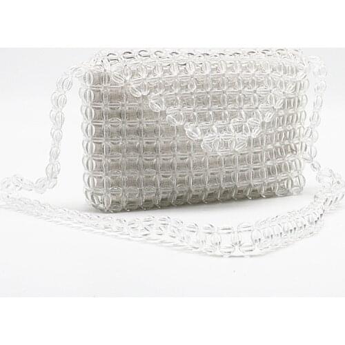 Z Women Crossbody Bag Crystal Beaded Transparent Bags for Women Clear Purses Handbags Jelly Small Clear Bags for Women