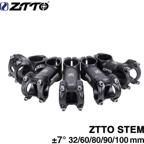 ZTTO 32 60 80 90 100mm High-Strength Lightweight 31.8mm Stem for XC AM MTB Mountain Road Bike Bicycle part