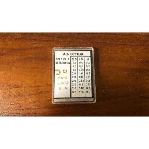 Free Shipping 1 Set Chronograph Watch Pusher Button Circlips C-clips 90x Assorted Cir Clip Ring