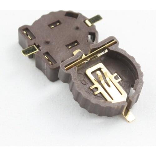 Free Shipping 5pcs/lot 3V BS-1220 SMT Button Cell CR1220 Battery Holder