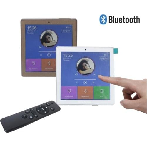 Bluetooth in Wall Stereo Amplifier with Bluetooth Wireless Music in-Wall Audio Control Receiver with FM radio,USB,SD Card,AUX In