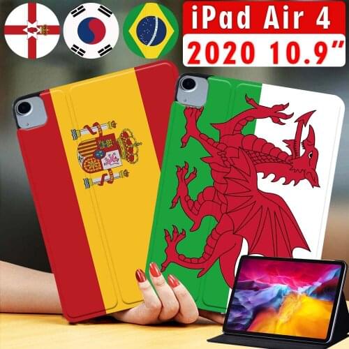 Tablet Case for Apple IPad Air 4 2020 10.9 Inch PU Leather Stand Folio Cover Case + Free Stylus