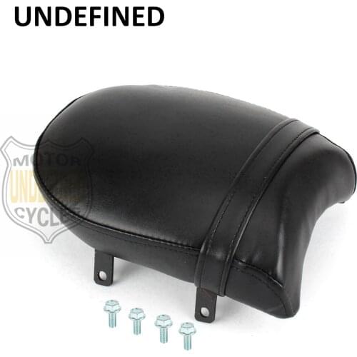 Black Motorcycle Parts Leather Seat Rear Passenger Pillion Pad Seats Mount For Victory High-Ball Vegas Kingpin Deluxe