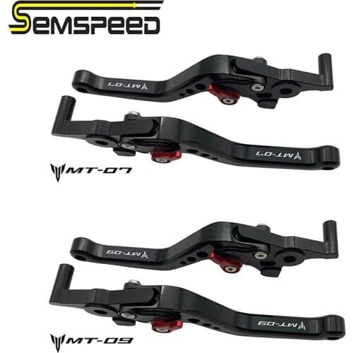 Semspeed Motorcycle short levers For Yamaha MT07 FZ07 MT09 FZ09 MT 07 09 2014-2018 2019 2020 CNC Adjustable Brake Clutch Levers
