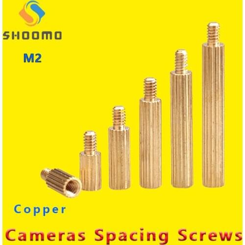 Copper Standoff Screw Spacing Screws Security Surveillance Cameras Pillars Knurled Standoff Space Single head copper pillar
