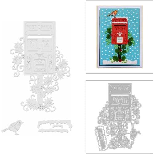 2020 New Snow Postbox Metal Cutting Dies Christmas Iris and Animal Bird Die Scrapbooking For Crafts Card Making no Stamps Sets
