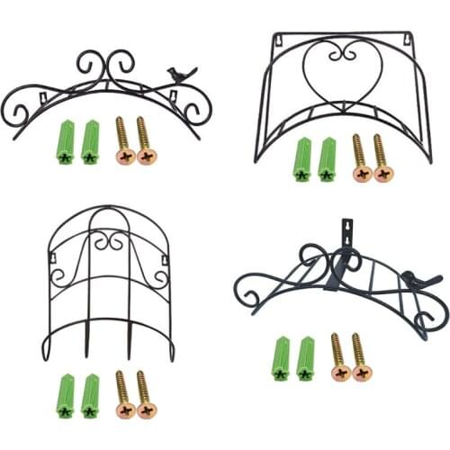 Garden Hose Metal Holder Decorative Cast Iron Antique Wall Mount Bracket Pipe Hanging Hanger Storage Rack Rustic Shelf