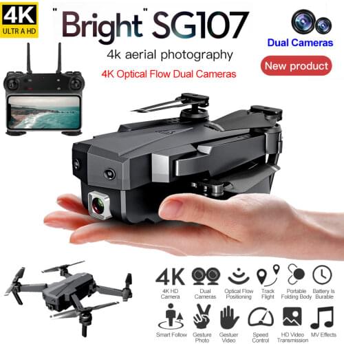 Mini Folding RC Quadcopter Helicopter Drone For Kids With 1080P/4K HD FPV Camera 2.4GHz RC Toys Smart Follow Gesture Photo/Video