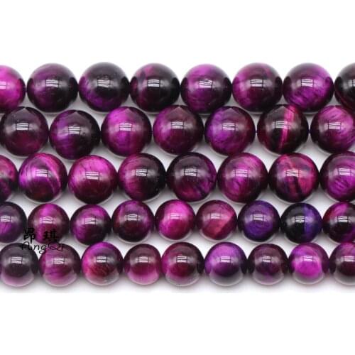 Natural Stone Red Tiger Eye Agates Round Loose Beads 4 6 8 10 12mm Pick Size For Jewelry Making DIY Bracelet Necklace 15inches