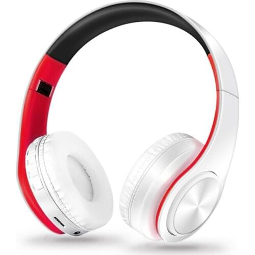 New Wireless Earphones Stereo Wireless Bluetooth Headset Portable Cordless Headphone support FM Radio TF Card with MIC for Phone