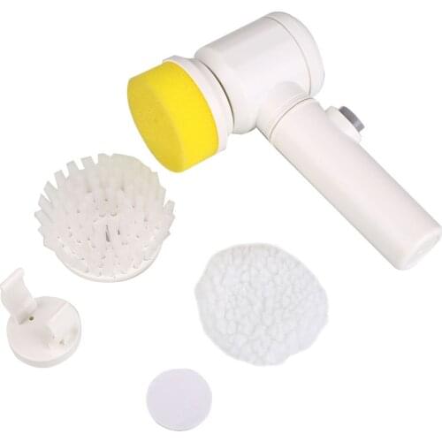 5-in-1 Handheld Bathtub Brush Kitchen Bathroom Sink Cleaning Tool Toilet Tub Electric Brush