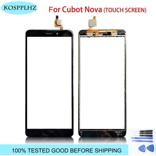 Touch Screen TouchScreen For Cubot Nova Touch Panel Touch Screen Digitizer Sensor For Cubot Nova Phone Tools + Adhesive