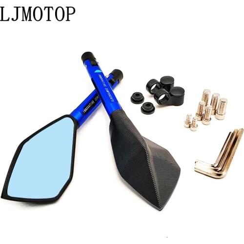 Motorcycle Mirrors Moto Side Rearview Mirrors CNC Aluminum For Yamaha NMAX 125 Tenere 700 YZF R120 MXT850 Niken GT XTZ700 TENERE