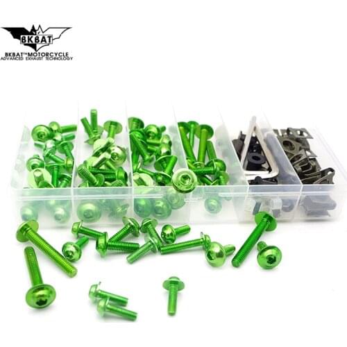 Universal Motorcycle Fairing Bolt Kit Body Screw Set FOR Yamaha xvs 650 Suzuki ltr KTM 250 exc Kawasaki ninja