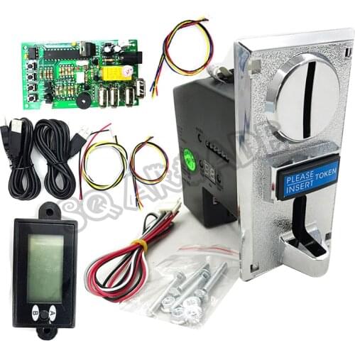 JY-18A timer controller PCB DIY kit for BOX/mobile charging station support 6 kinds coins coin Operated USB Time Counter Meter