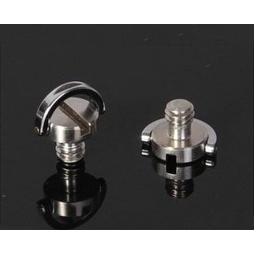 50pcs/lot 1/4" D-Ring Camera Screws for DSLR Camera Tripod Quick Release Plate